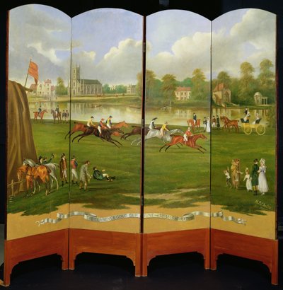 De start van de race om de Clarence Gold Cup in Hampton, woensdag 21 juni 1815 door Henry Bernard Chalon