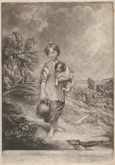 Cottage meisje door Henry Birche
