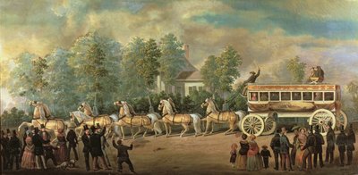 Koets 76 van de Knickerbocker Line, Brooklyn, c.1840-50 door Henry Boese