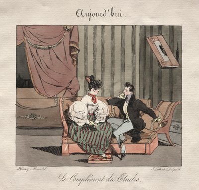 Parijse gelegenheden: Het compliment van de studenten door Henry Bonaventure Monnier