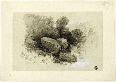 Rotsachtige scène door Henry Bright