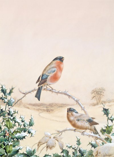 Winterscène met Vink en Hulst door Henry Bright