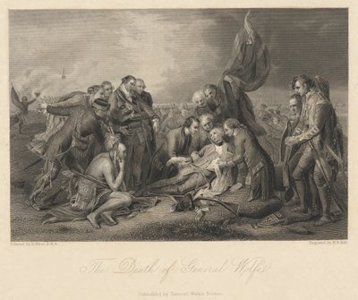 De dood van generaal Wolfe door Henry Bryan Hall I