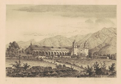 Missie Santa Barbara, 1883 door Henry Chapman Ford