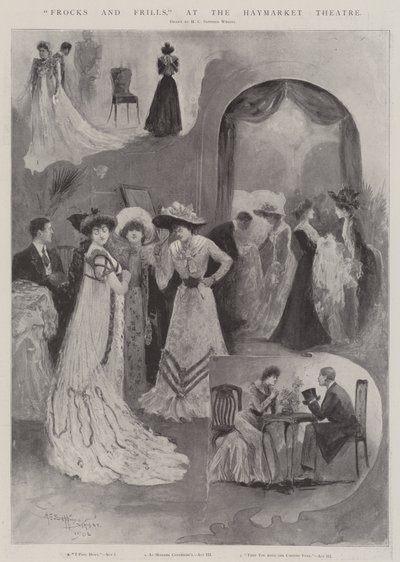 Jurkjes en Franje, in het Haymarket Theater door Henry Charles Seppings Wright