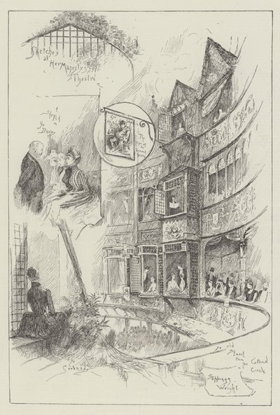 Schetsen in het theater van Hare Majesteit door Henry Charles Seppings Wright