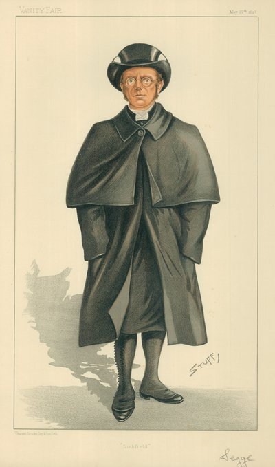 De Bisschop van Lichfield, Lichfield, 27 mei 1897, Vanity Fair cartoon door Henry Charles Seppings Wright