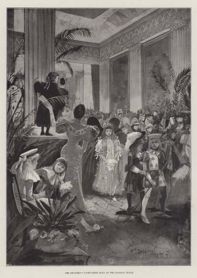 Het kinderbal in het Mansion House door Henry Charles Seppings Wright