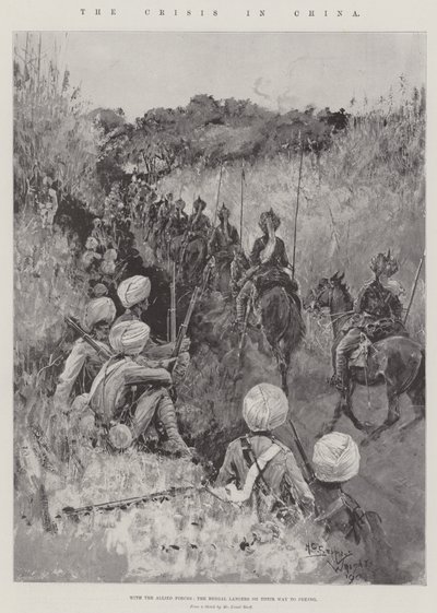 De crisis in China door Henry Charles Seppings Wright
