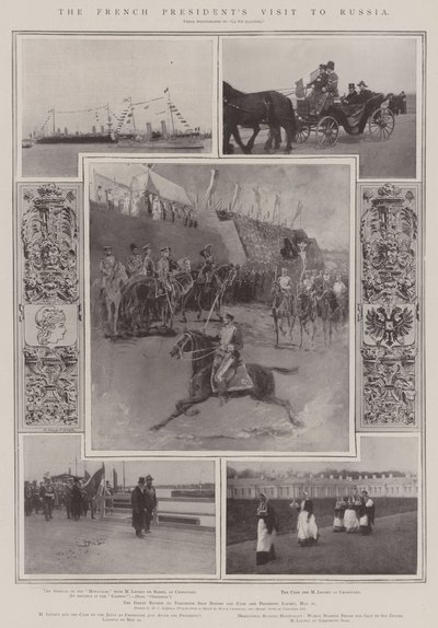 Het bezoek van de Franse president aan Rusland door Henry Charles Seppings Wright