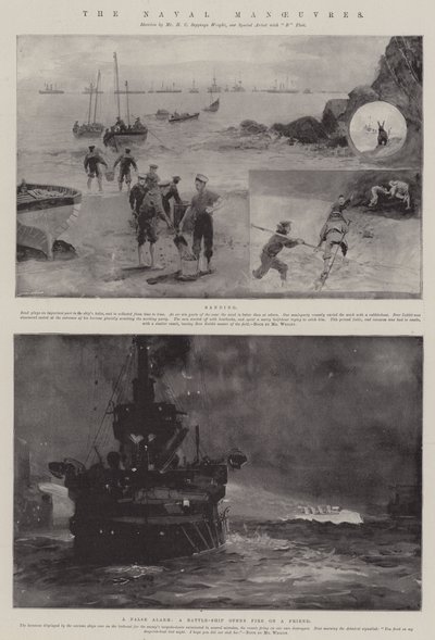 De Marine Manoeuvres door Henry Charles Seppings Wright