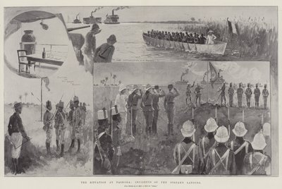 De Situatie bij Fashoda, Incidenten van de Landing van de Sirdar door Henry Charles Seppings Wright