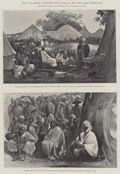 Met de Britse expeditie van Accra naar het binnenland van de Goudkust door Henry Charles Seppings Wright