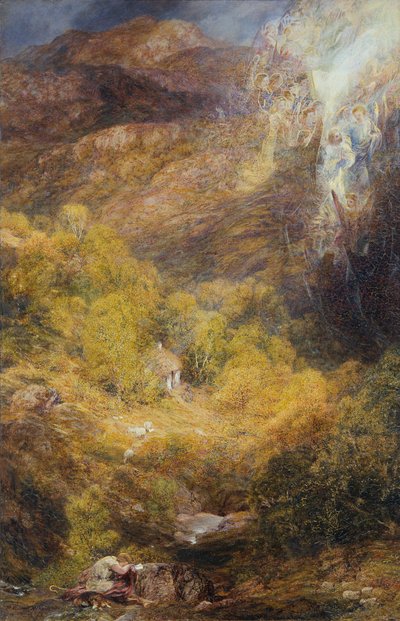 Het visioen van de berouwvolle: De droom van de herder door Henry Clarence Whaite