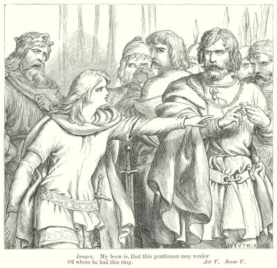 Cymbeline (gravure) door Henry Courtney (after) Selous