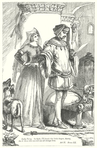 Koning Henry IV Deel I (gravure) door Henry Courtney (after) Selous