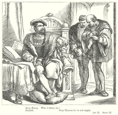 Koning Hendrik VIII (gravure) door Henry Courtney (after) Selous