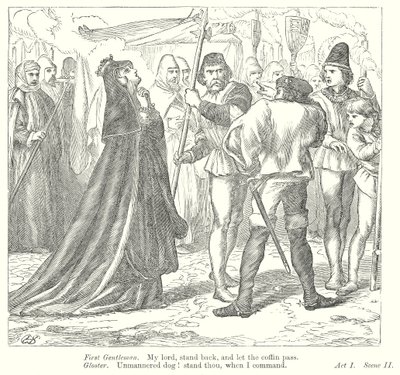 Koning Richard III (gravure) door Henry Courtney (after) Selous