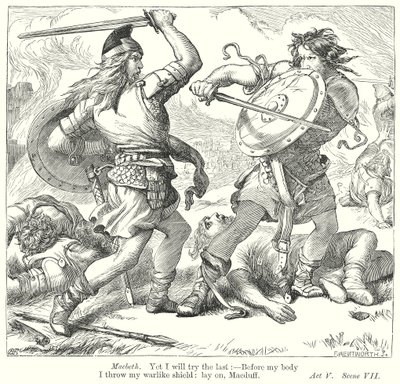 Macbeth (gravure) door Henry Courtney (after) Selous