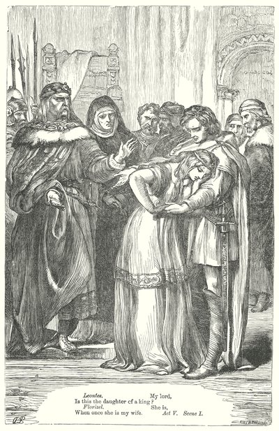 Het verhaal van de winter (gravure) door Henry Courtney (after) Selous