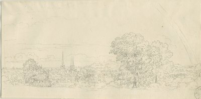 Lichfield - Verre uitzicht door Henry Curzon Allport