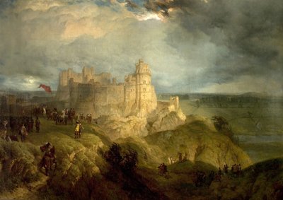 Kasteel van Nottingham door Henry Dawson