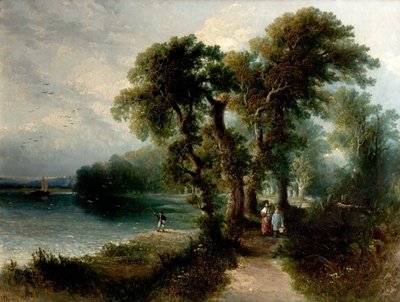 Nottingham vanaf Wilford Grove, 1831 door Henry Dawson
