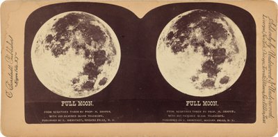 "Volle maan",1860 (foto) door Henry Draper