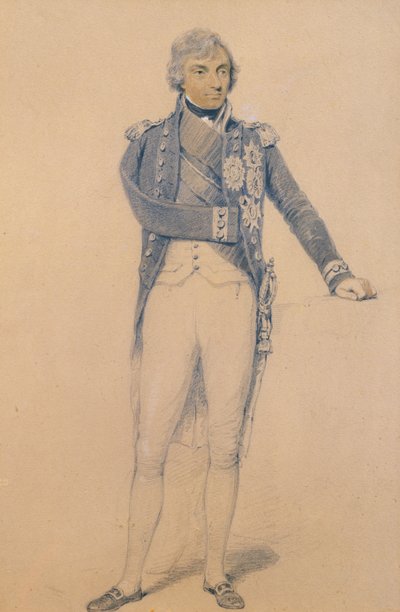 Horatio Nelson (1758-1805) door Henry Edridge
