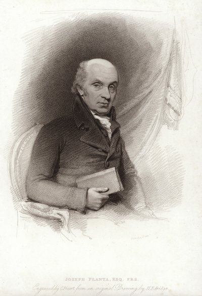 Joseph Planta door Henry Edridge