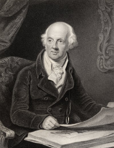 Sir Abraham Hume, 2e Baronet, gegraveerd door J.Jenkins, uit 