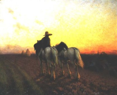 Terugkeer bij zonsondergang door Henry Edward Detmold