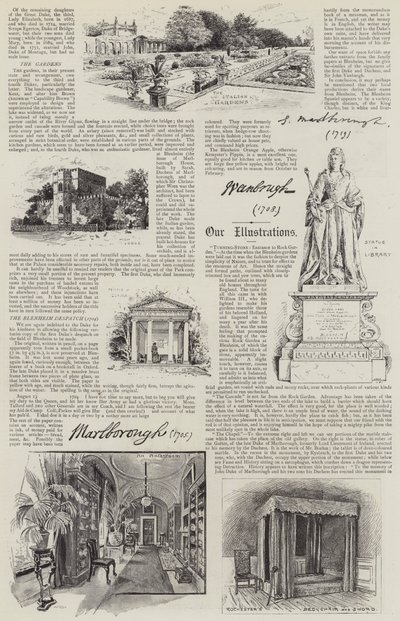 Blenheim Paleis Geïllustreerd door Henry Edward Tidmarsh