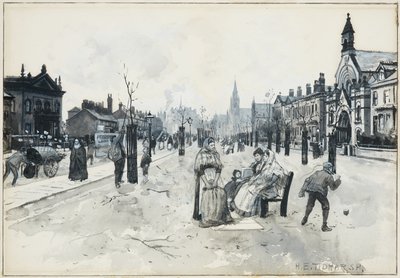 Broad Street, Pendleton door Henry Edward Tidmarsh
