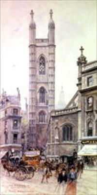 St Mary Aldermary, Queen Victoria Street door Henry Edward Tidmarsh