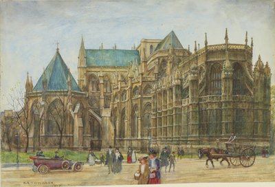 Uitzicht op de kapel van Hendrik VII in Westminster Abbey, 1913 door Henry Edward Tidmarsh