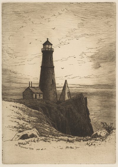 Vuurtoren, 1880 door Henry Farrer