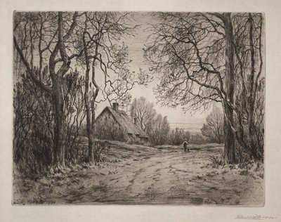 Winteravond door Henry Farrer