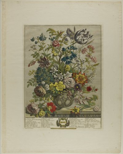 Mei, uit Twaalf Maanden van Bloemen door Henry Fletcher