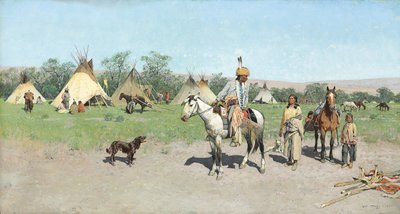 In nieuwe weiden, 1895 door Henry Francois Farny