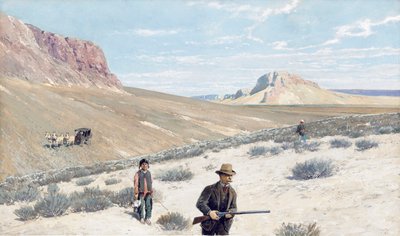 Theodore Roosevelt "Sage Grouse Shooting" door Henry Francois Farny