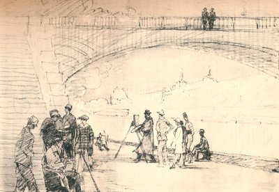 De eerste Parijse weg was haar rivier, ca. 1927, 1927 door Henry Franks Waring