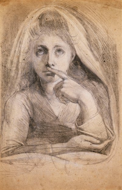 Martha Hess als stilte door Johann Heinrich Füssli