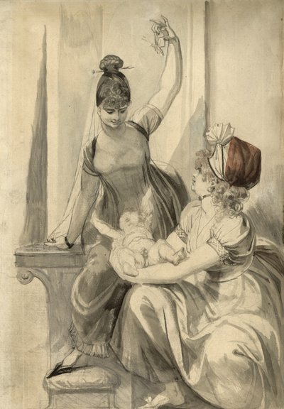 Moeder en Haar Familie op het Platteland, 1806-1807 door Johann Heinrich Füssli