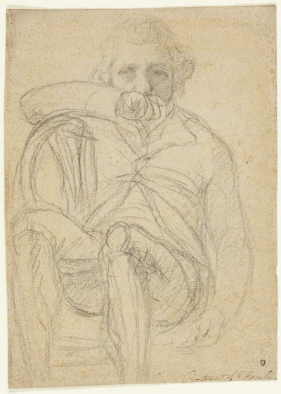 Portret van Fuseli (recto); Schets van een hand (verso) door Henry Fuseli