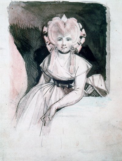 Portret van mevrouw Fuseli, 1741-1825 door Johann Heinrich Füssli