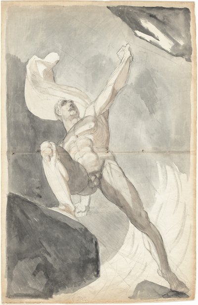 Satan Tart de Krachten van de Hemel door Johann Heinrich Füssli