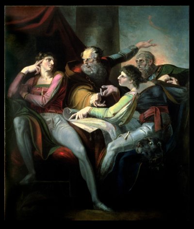Het Geschil tussen Hotspur, Worcester, Mortimer en Glendower, 1784 door Johann Heinrich Füssli