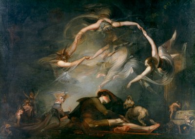 De droom van de herders, uit Paradise Lost door Johann Heinrich Füssli