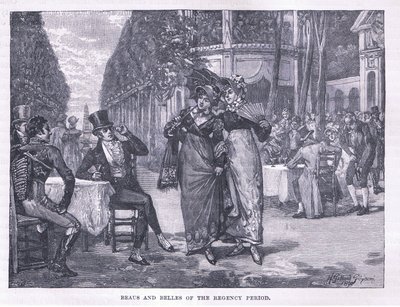 Beaus en belles van de Regency-periode door Henry Gillard Glindoni